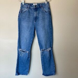 Rolla’s original jeans women’s 29 high rise straight distressed